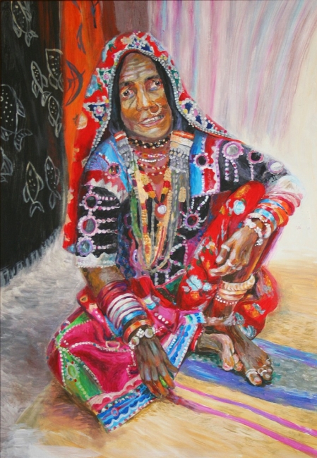 Индийская женщина с лаймом