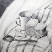 Натюрморт с хлебом и ложкой /  Still life with Bread and a Spoon